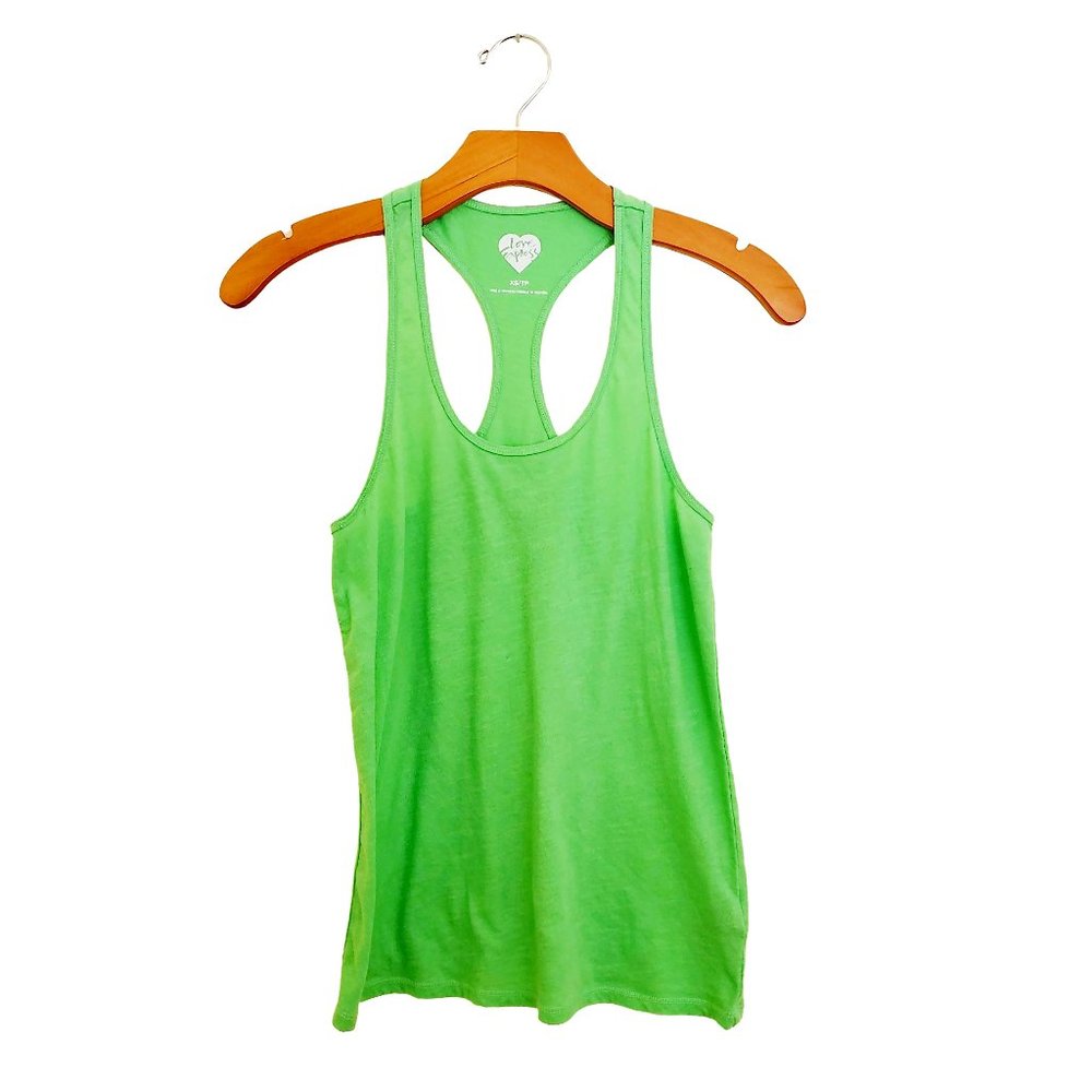Express NWOT Racerback Tank Top Heather Green Women's XS